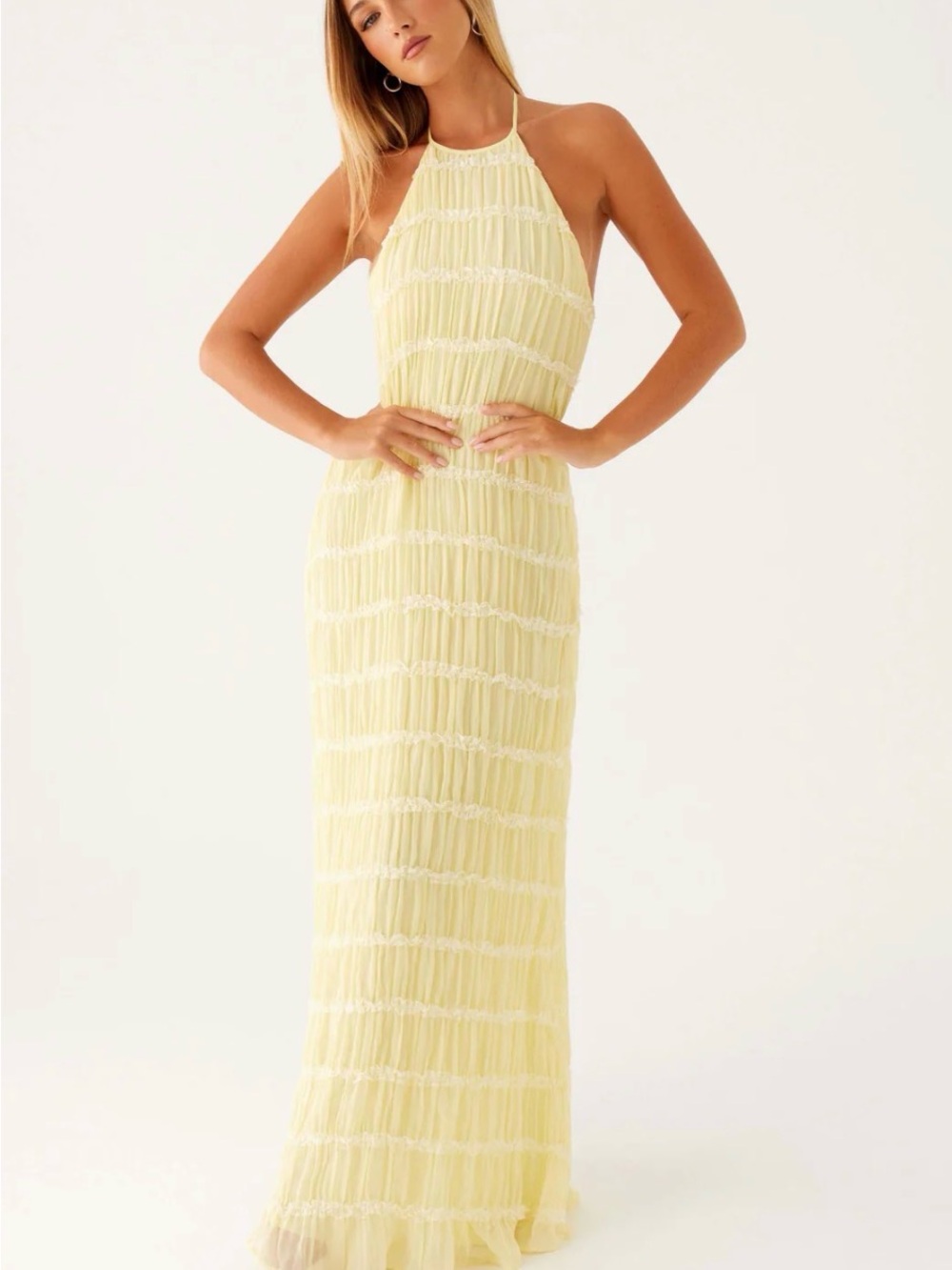 Aullie Maxi Dress- Yellow - Picture 1 of 3